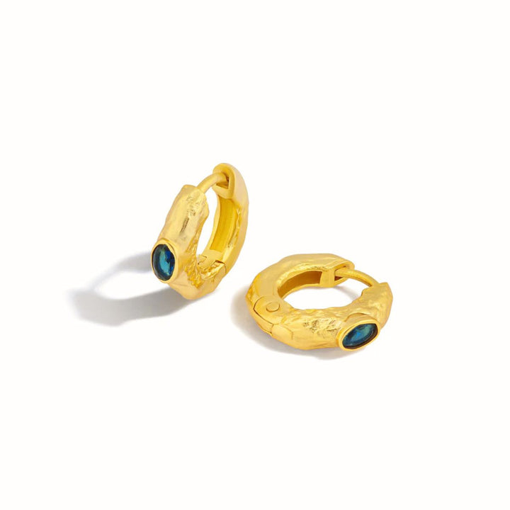 Formation Co Indus Sapphire Hoop Earrings