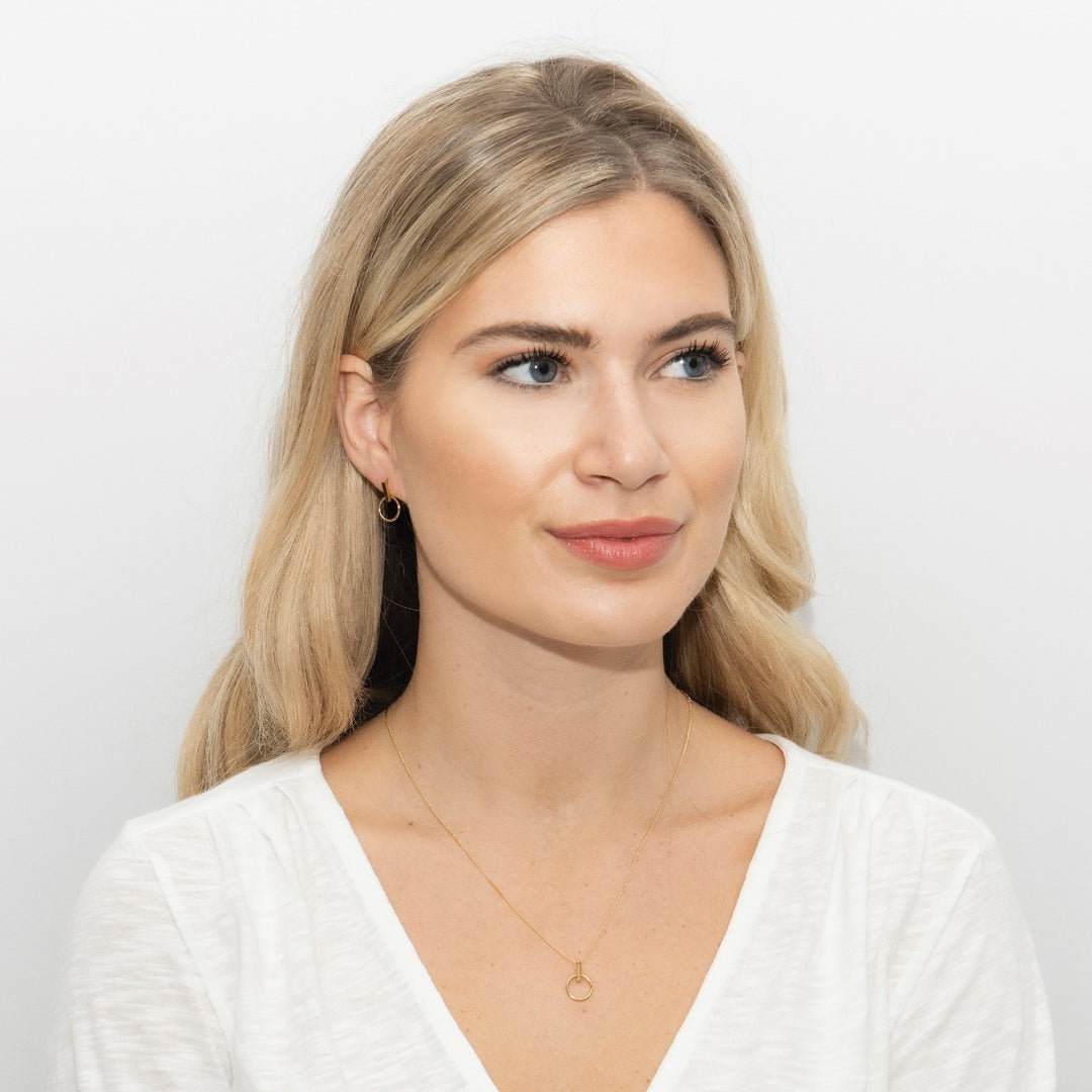 Sarah Alexander Infatuation Gold Vermeil Mini Circle Pendant