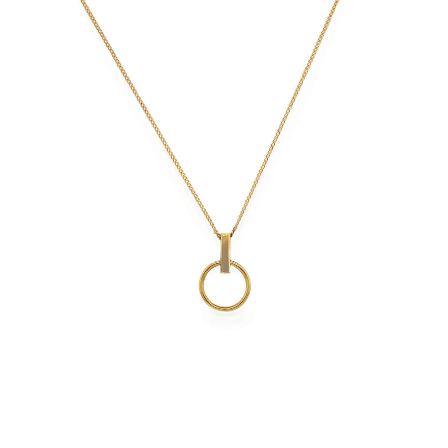 Sarah Alexander Infatuation Gold Vermeil Mini Circle Pendant