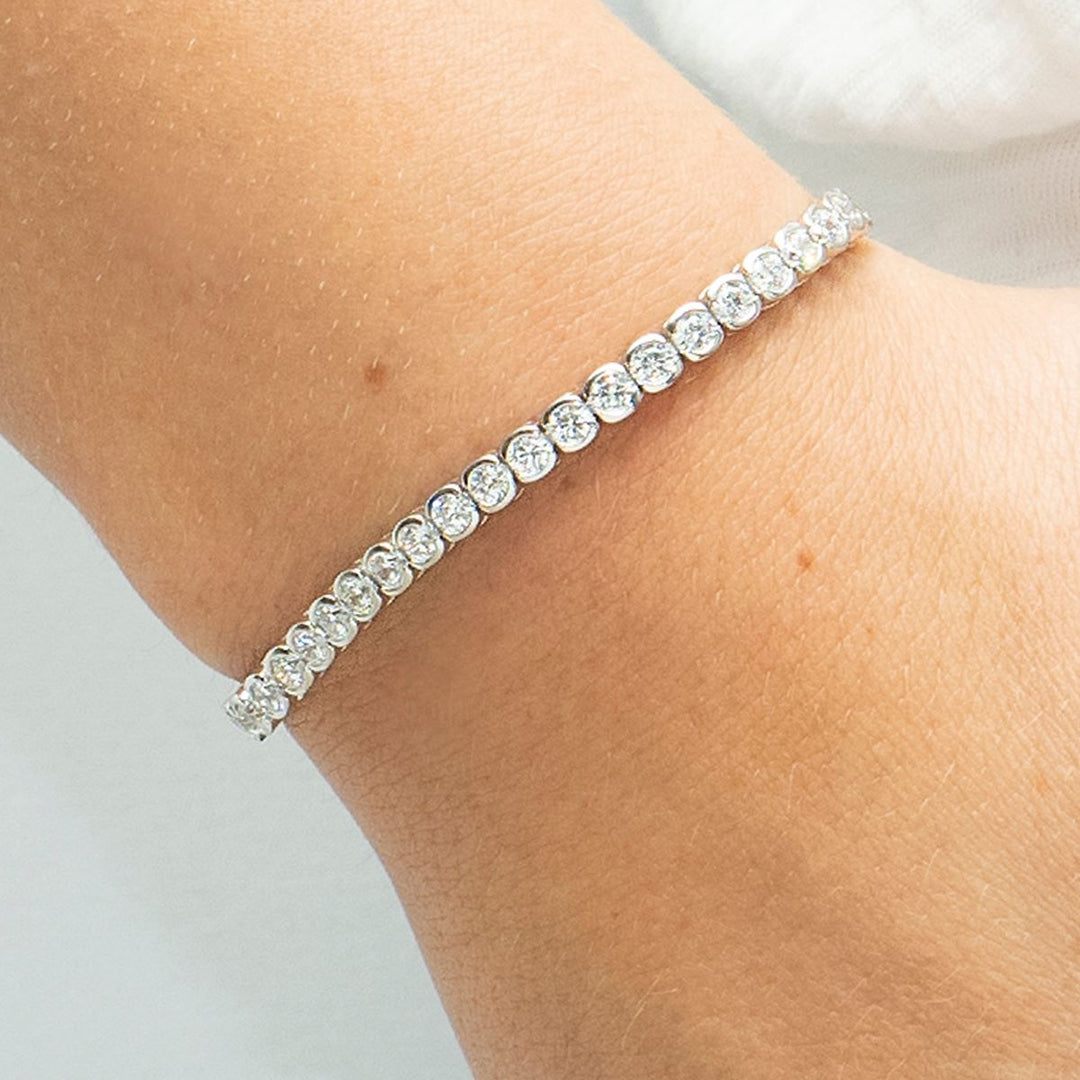 Sarah Alexander Instinct Zirconia Crystal Tennis Toggle Bracelet - sa-instinctb