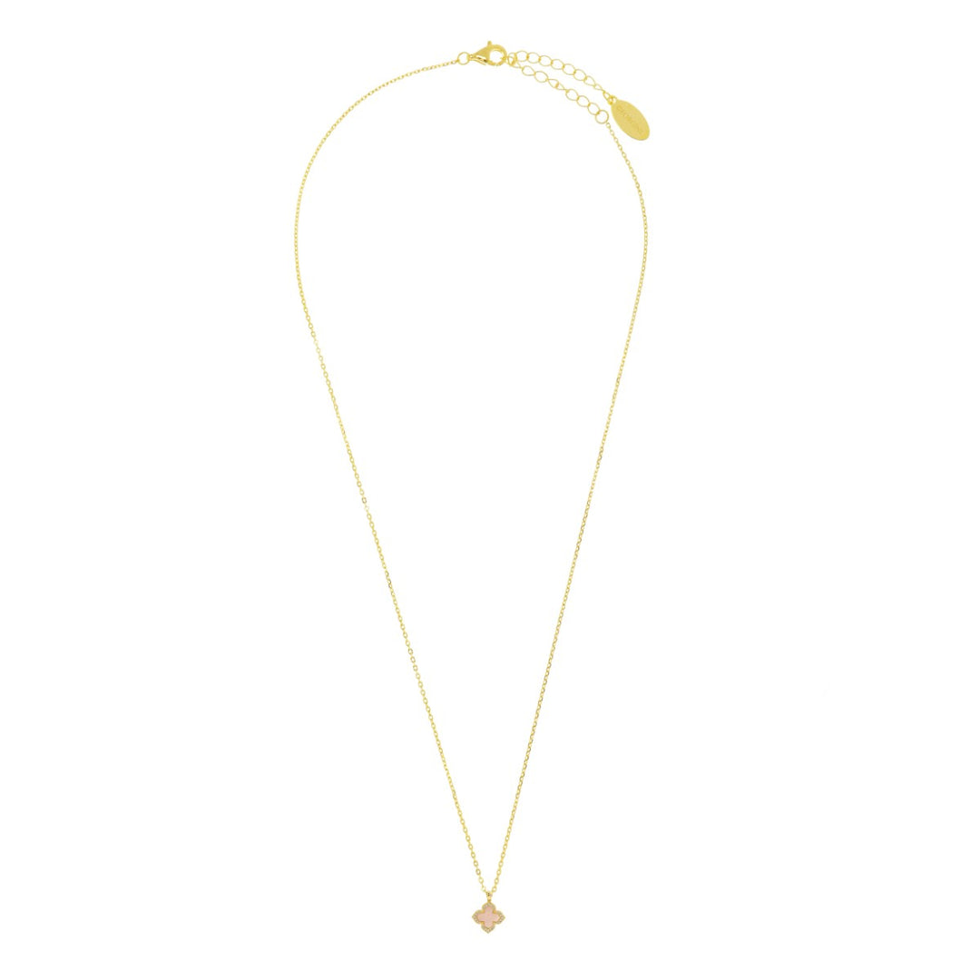 Georgini Sydney Soiree Fairwater Mother of Pearl Clover Pendant - Gold IP1187G