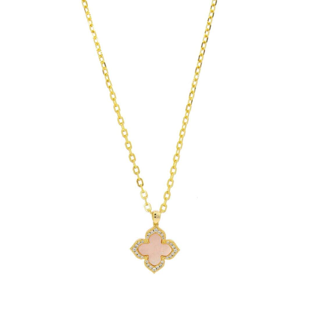 Georgini Sydney Soiree Fairwater Mother of Pearl Clover Pendant - Gold IP1187G