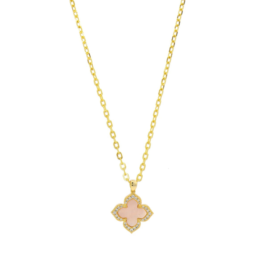 Georgini Sydney Soiree Fairwater Mother of Pearl Clover Pendant - Gold IP1187G