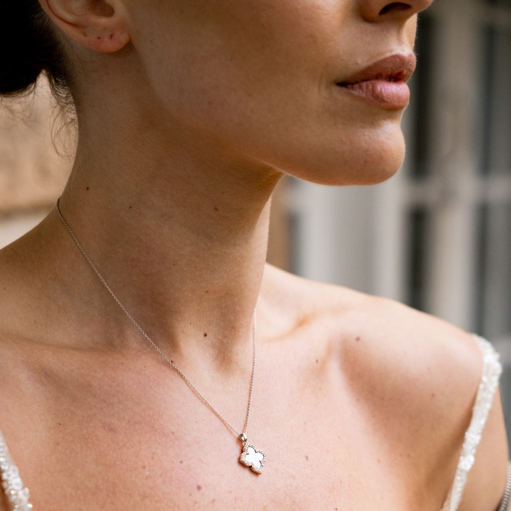 Georgini Sydney Soiree Fairwater Mother of Pearl Pendant - Silver IP1187W