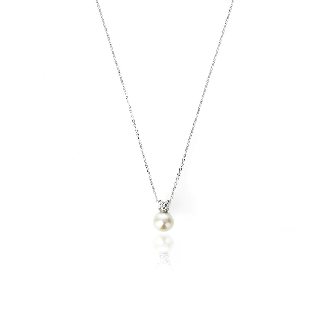 Georgini Oceans Noosa Freshwater Pearl Necklace - Silver