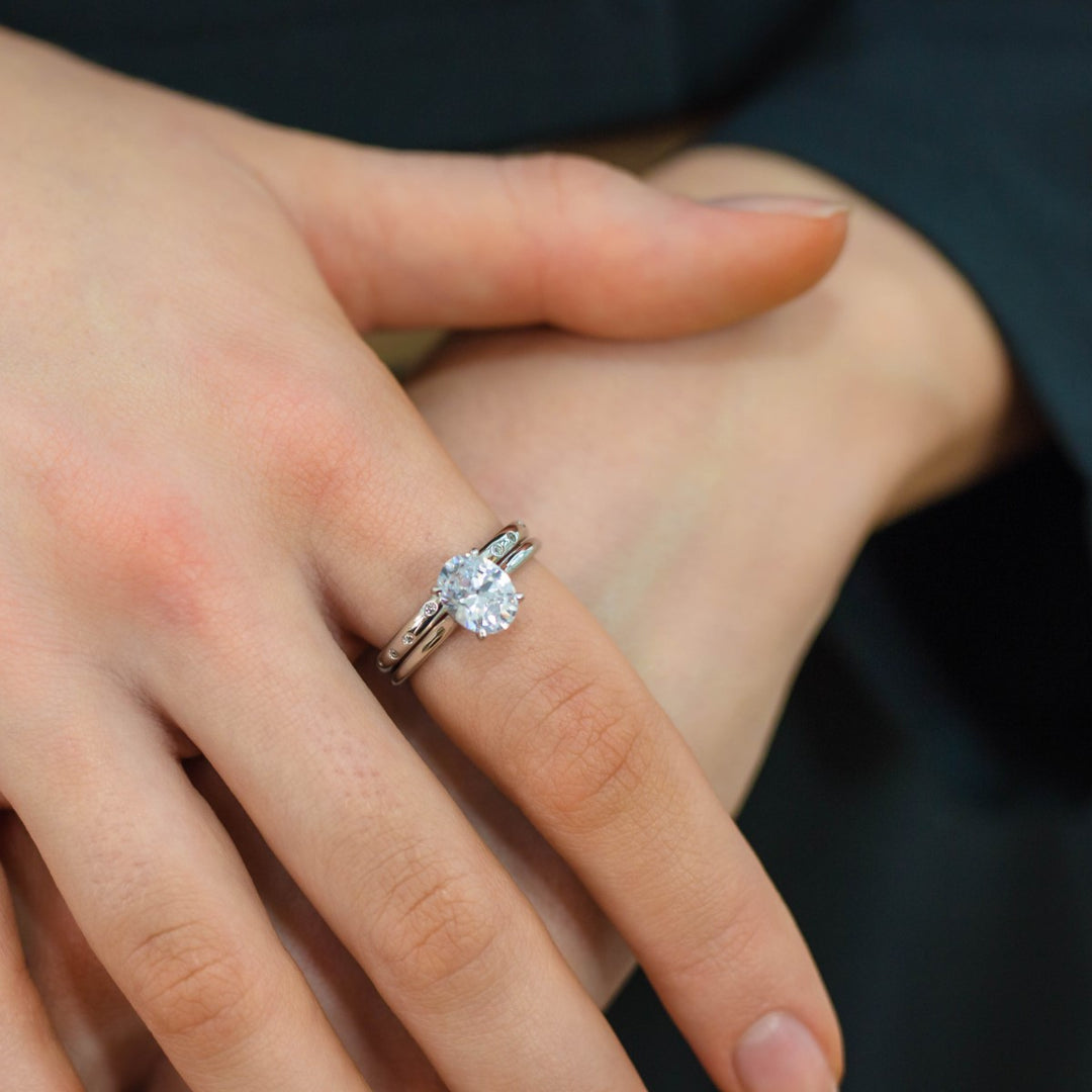 Georgini A Christmas Journey Eillipse Oval Ring - Silver