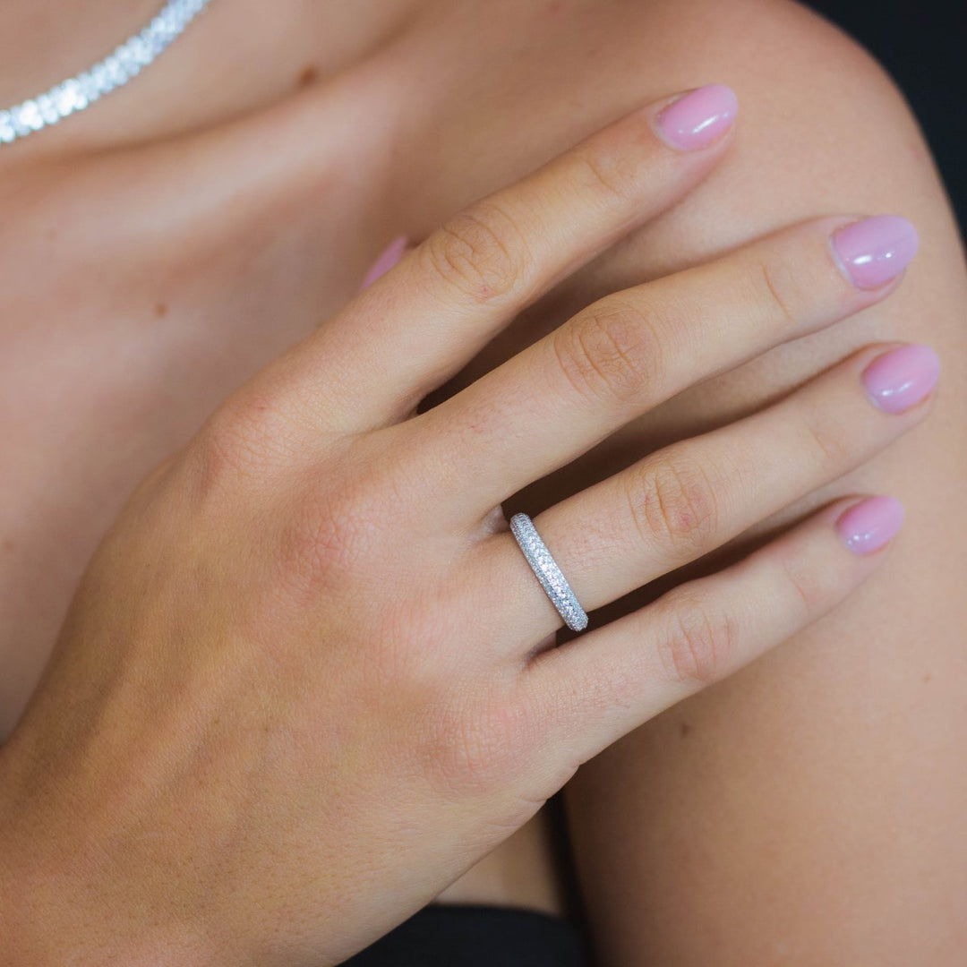 Georgini Goddess Pave Ring - Silver