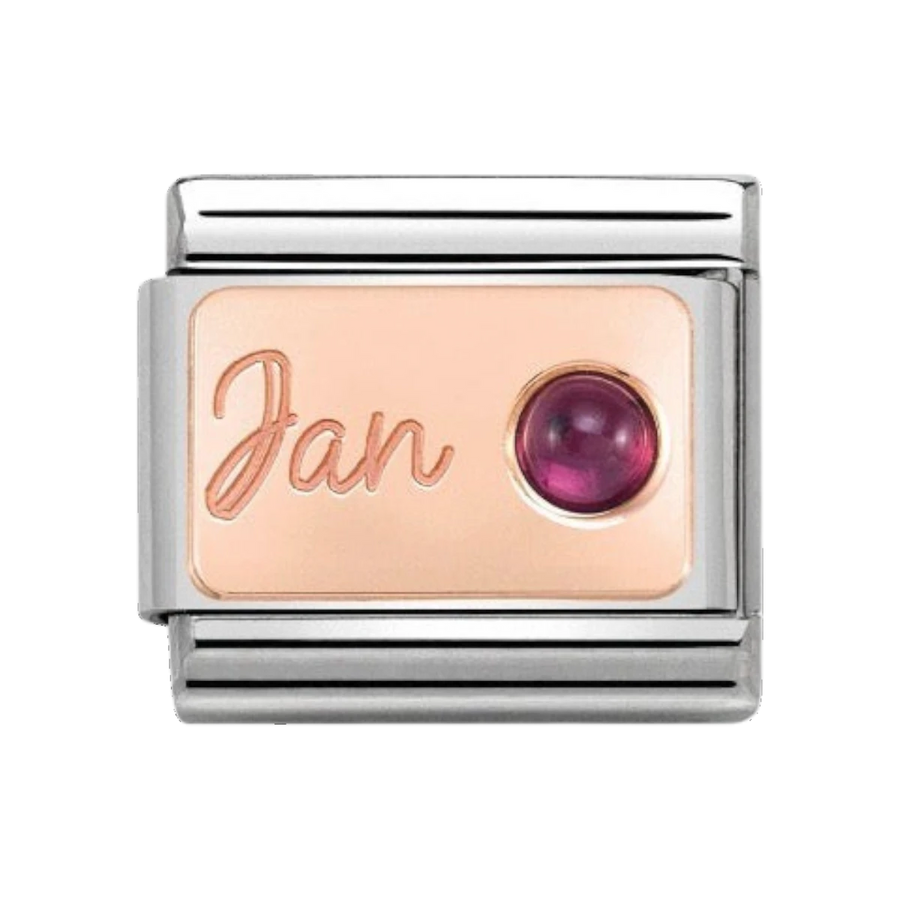 Nomination Rose Gold Classic January Charm - 430508/01