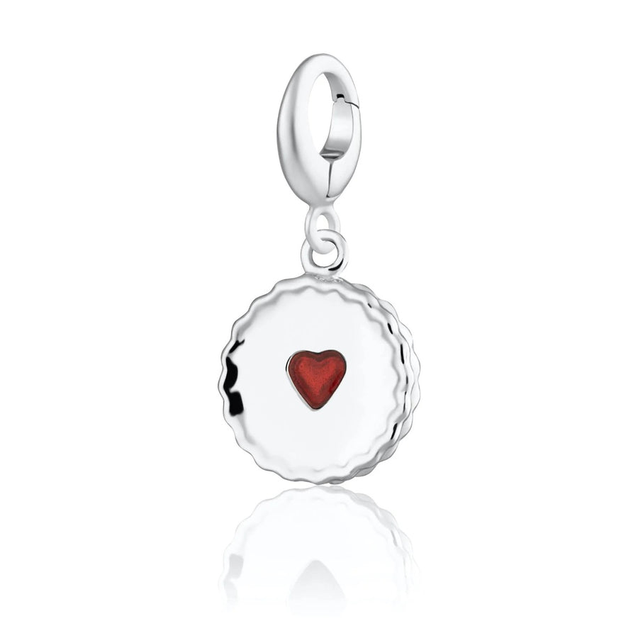 Lily Charmed Jammie Dodger Charm Silver - item number CSJAM