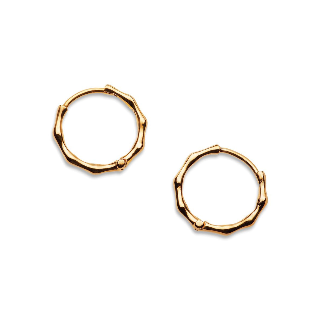 Sarah Alexander Java Bamboo Huggie Earrings
