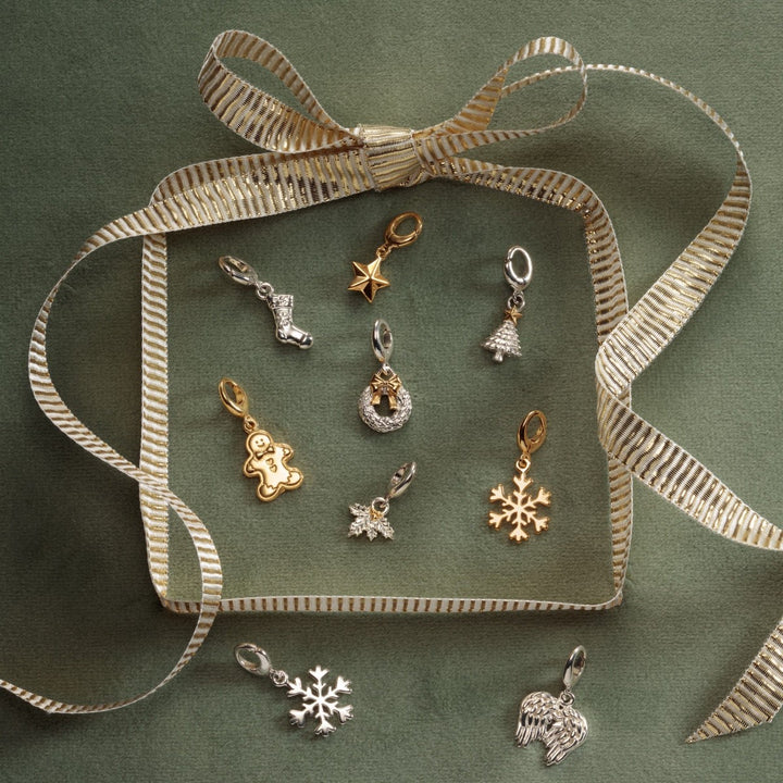 Lily Charmed Snowflake Charm Gold - item number CGSF