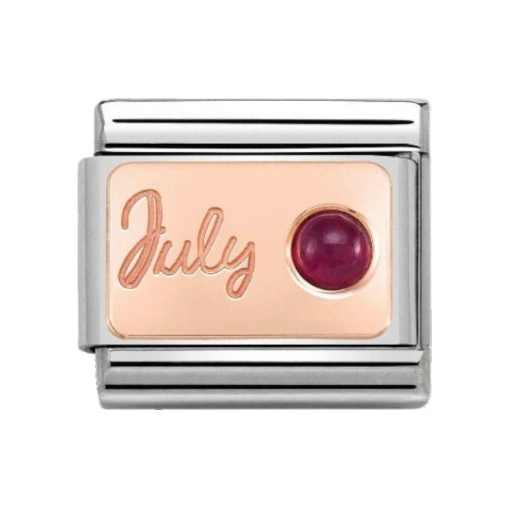 Nomination Rose Gold Classic July Birthstone Charm - 430508/07