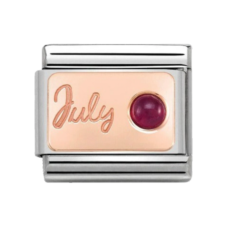 Nomination Rose Gold Classic July Birthstone Charm - 430508/07