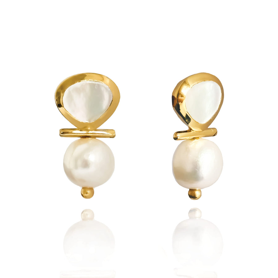 Sarah Alexander Jura Baroque Pearl Statement Earrings