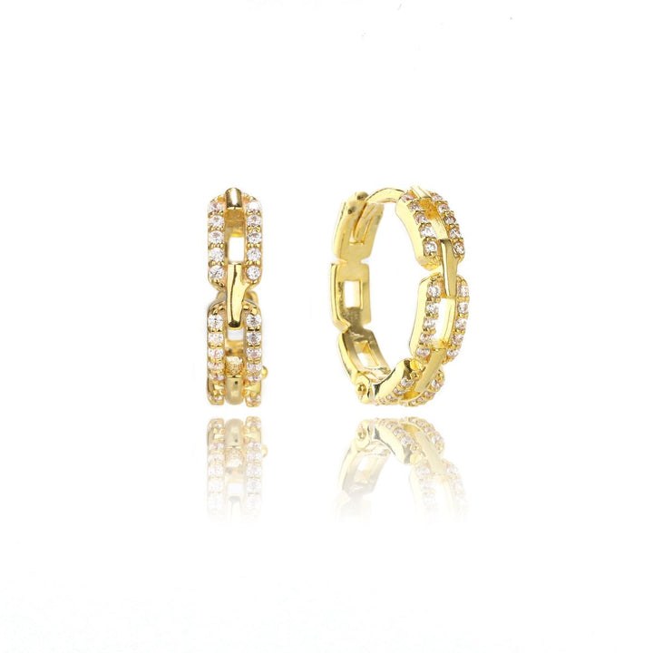 Georgini Goddess Link Hoop Earrings - Gold - IE1125G