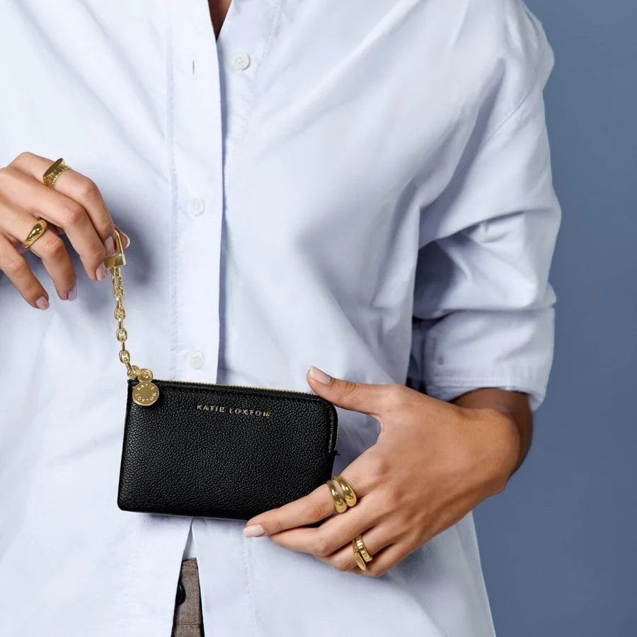 Katie Loxton Tilly Keychain Purse - Black