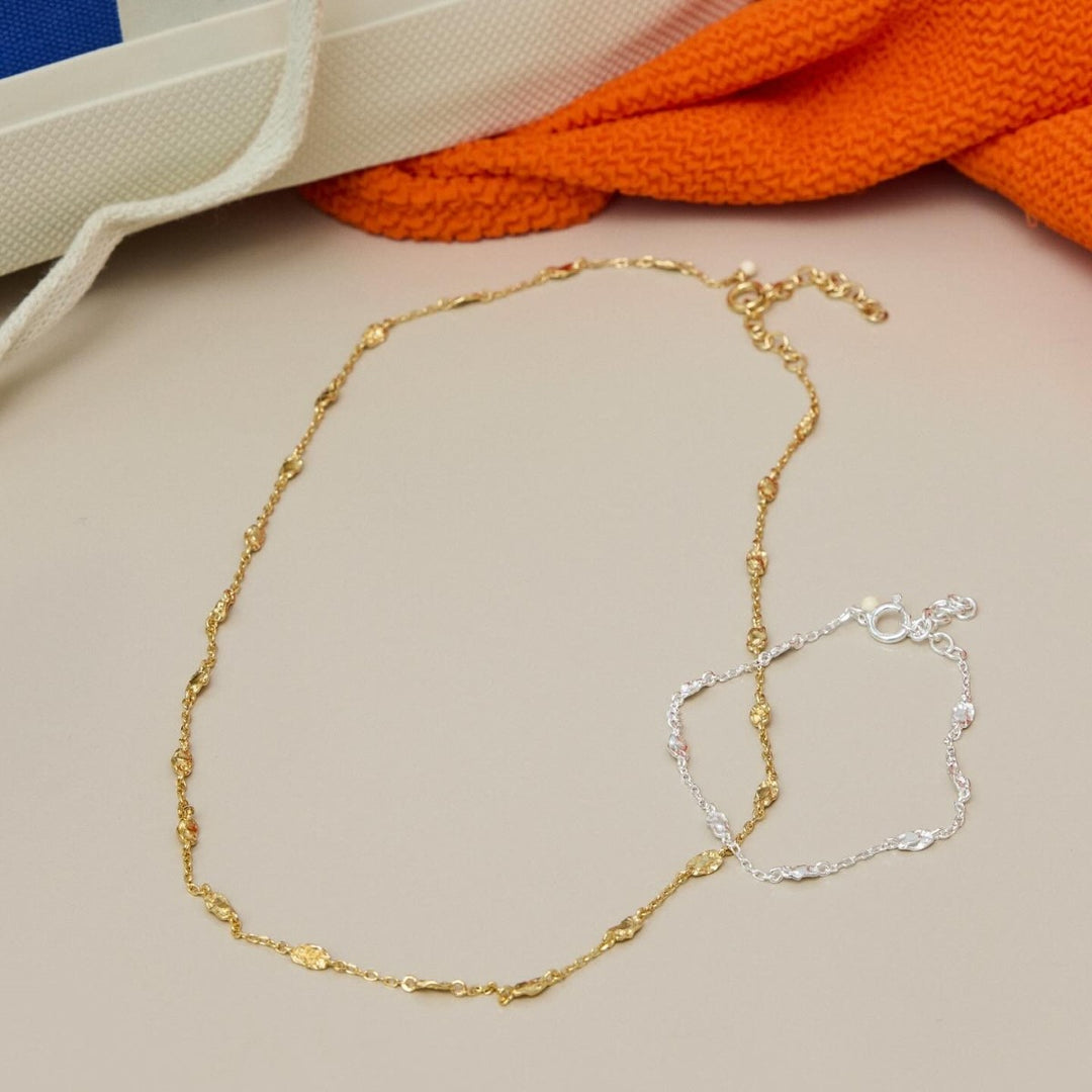 Enamel Copenhagen Kia Gold Necklace. Item code N116GM.