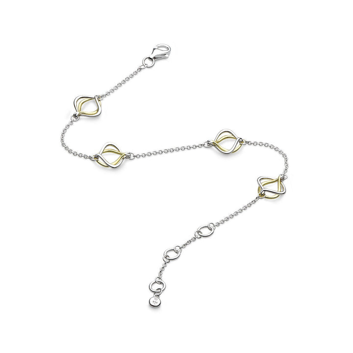 Niche Jewellery Kit Heath Alicia Golden Fine Station Bracelet