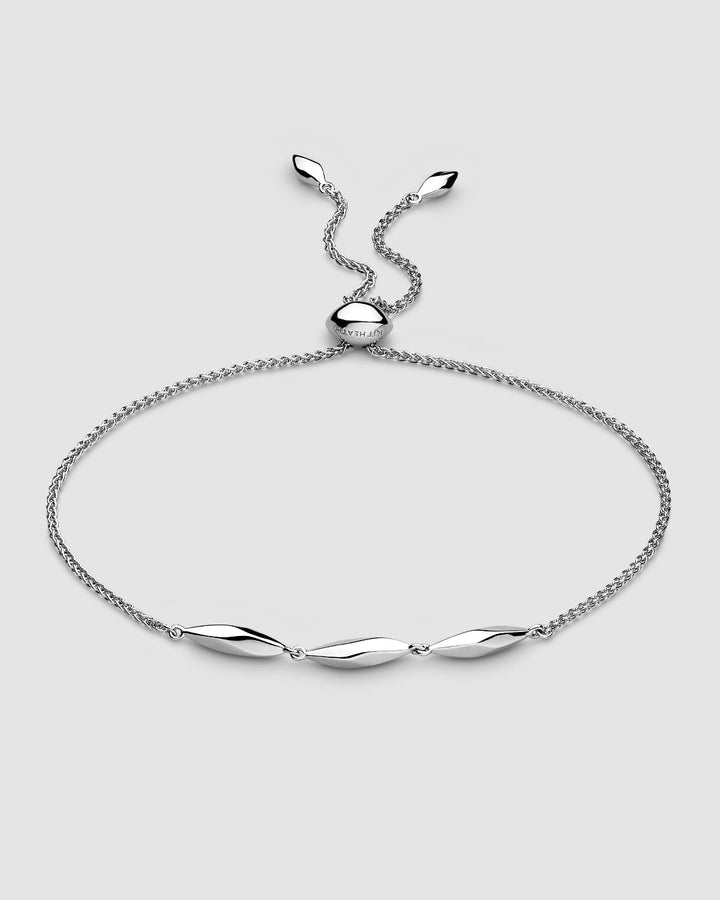 Niche Jewellery Kit Heath Glint Triplet Silver Toggle Bracelet detail