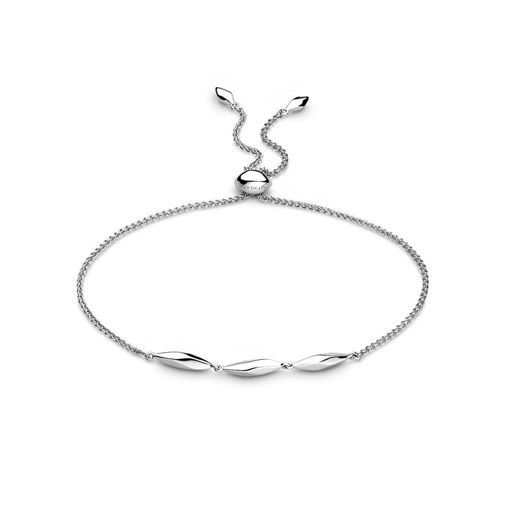 Niche Jewellery Kit Heath Glint Triplet Silver Toggle Bracelet