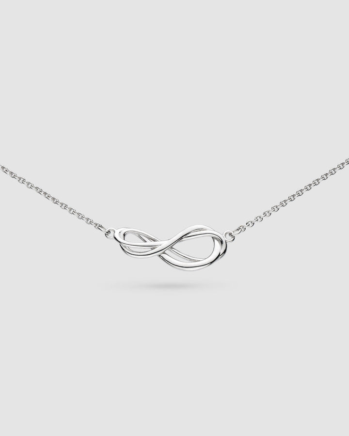 Niche Jewellery Kit Heath Infinity Mini Silver Necklet detail