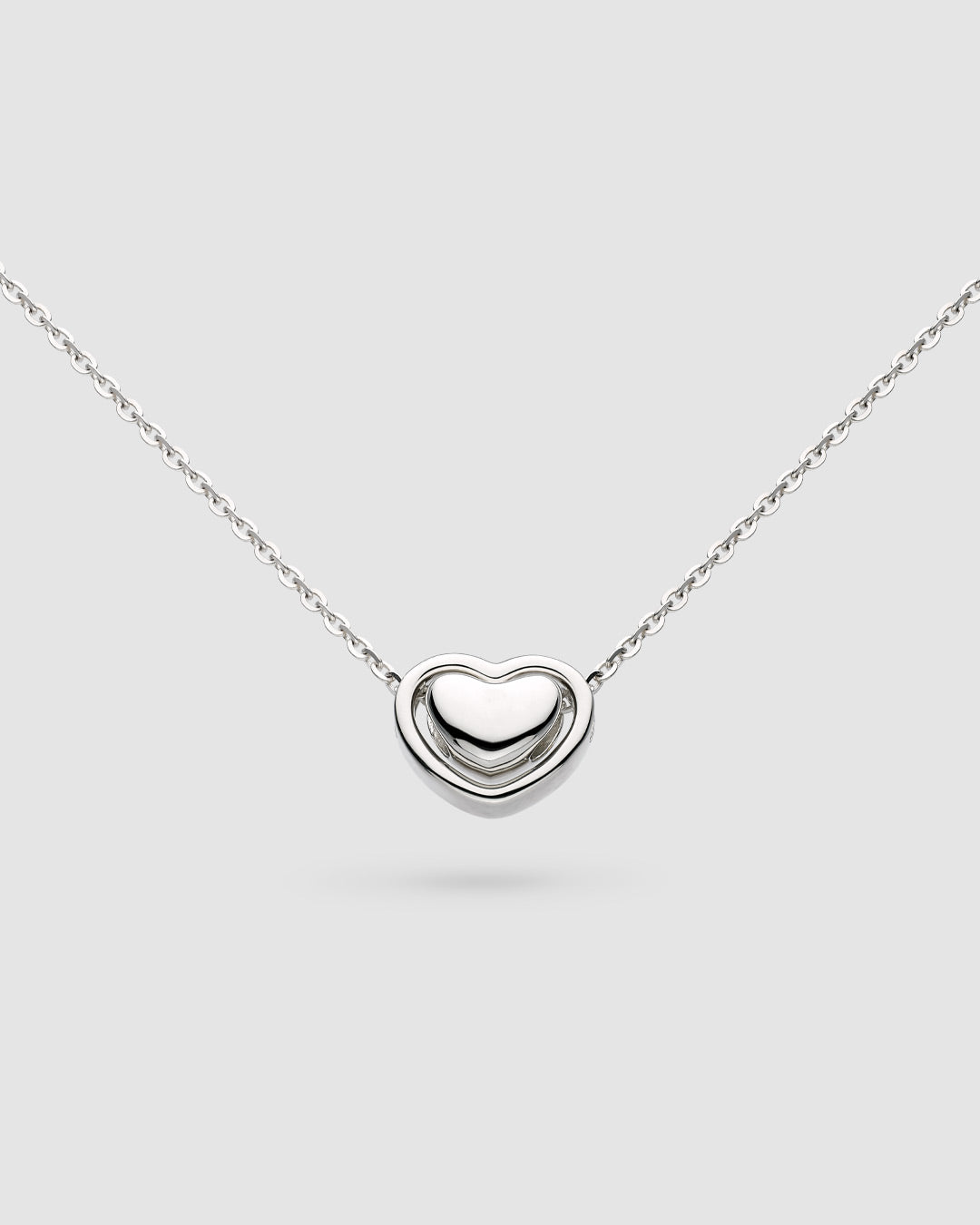Niche Jewellery Kit Heath Love Silver Heart Necklace detail