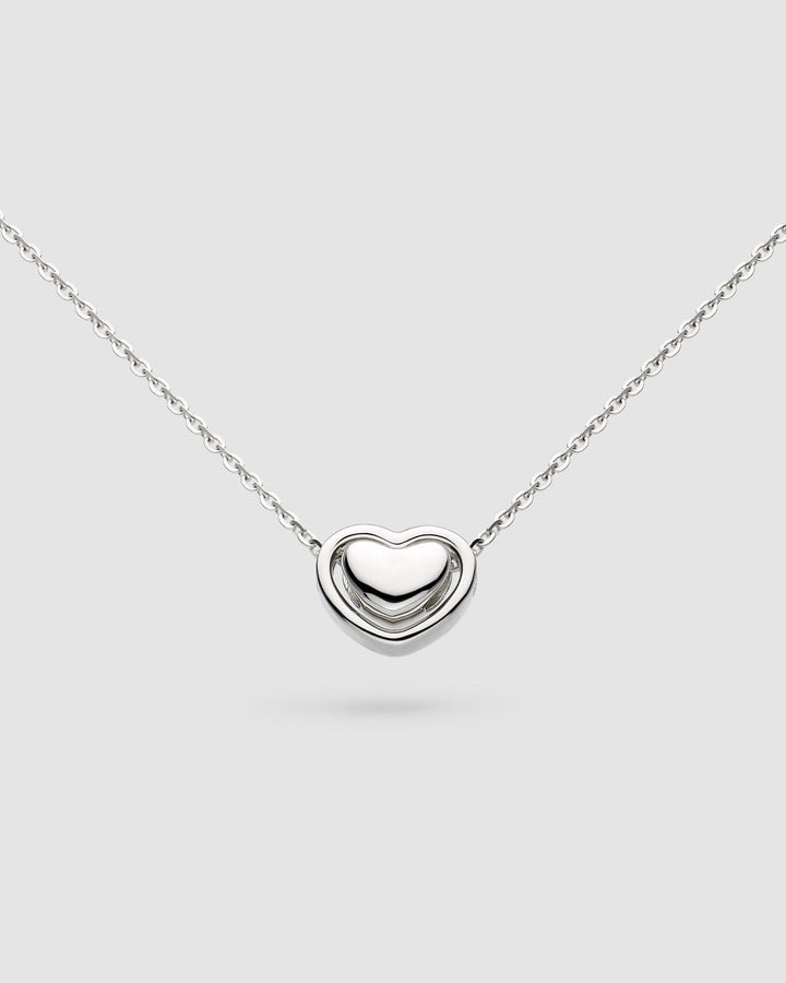 Niche Jewellery Kit Heath Love Silver Heart Necklace detail