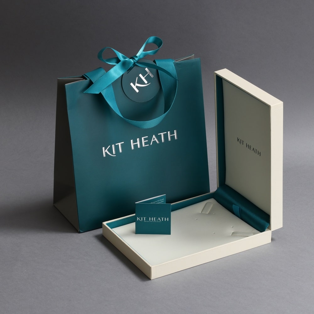 Kit Heath Entwine Twine Twist Statement Silver Toggle Necklace