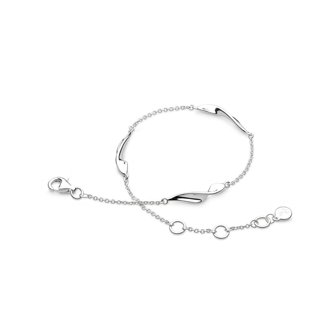 Niche Jewellery Kit Heath Serenity Curve Silver Station Bracelet