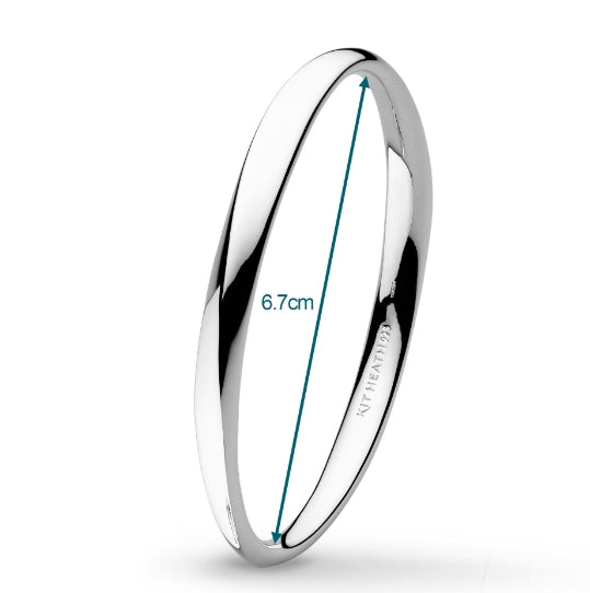 Kit Heath Bevel Cirque Silver Bangle 7177