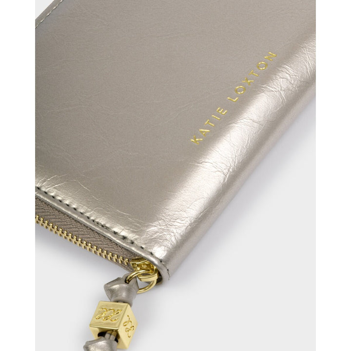 Katie Loxton 'Choose To Shine' Slim Jewellery Case Pewter