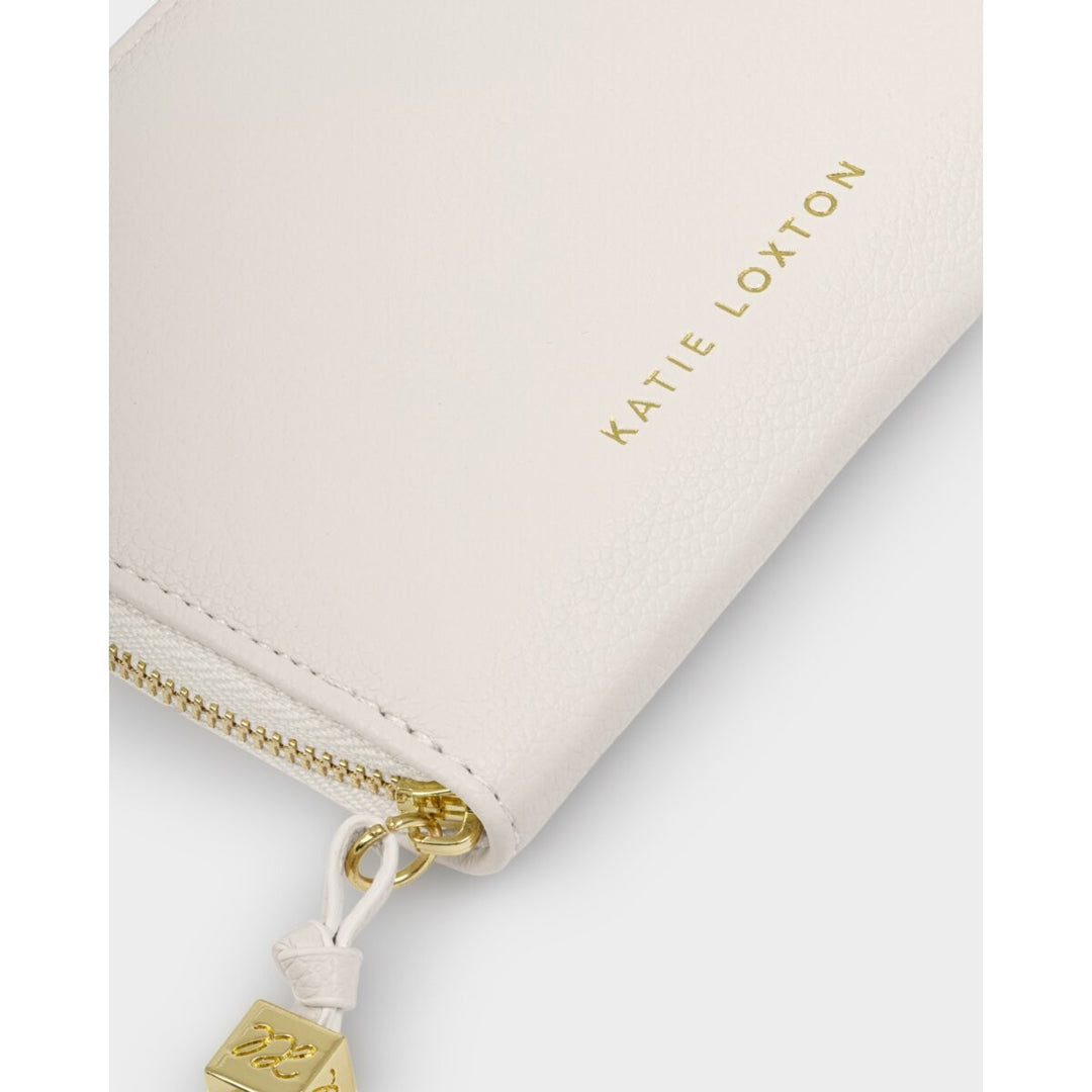 Katie Loxton 'Heart Of Gold' Slim Jewellery Case Off White