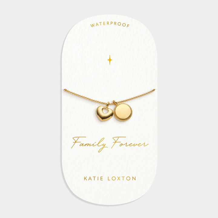 Katie Loxton 'Family Forever' Waterproof Gold Charm Bracelet KLJ6102