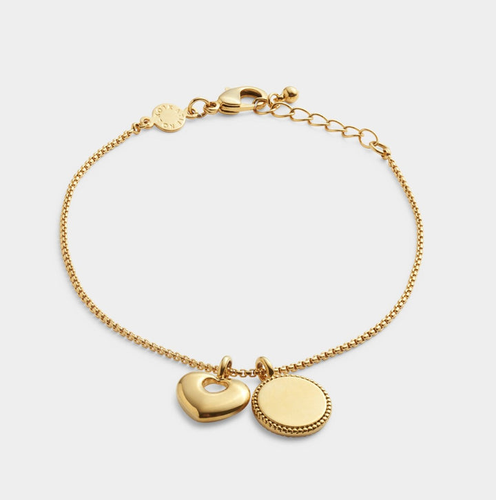 Katie Loxton 'Family Forever' Waterproof Gold Charm Bracelet KLJ6102