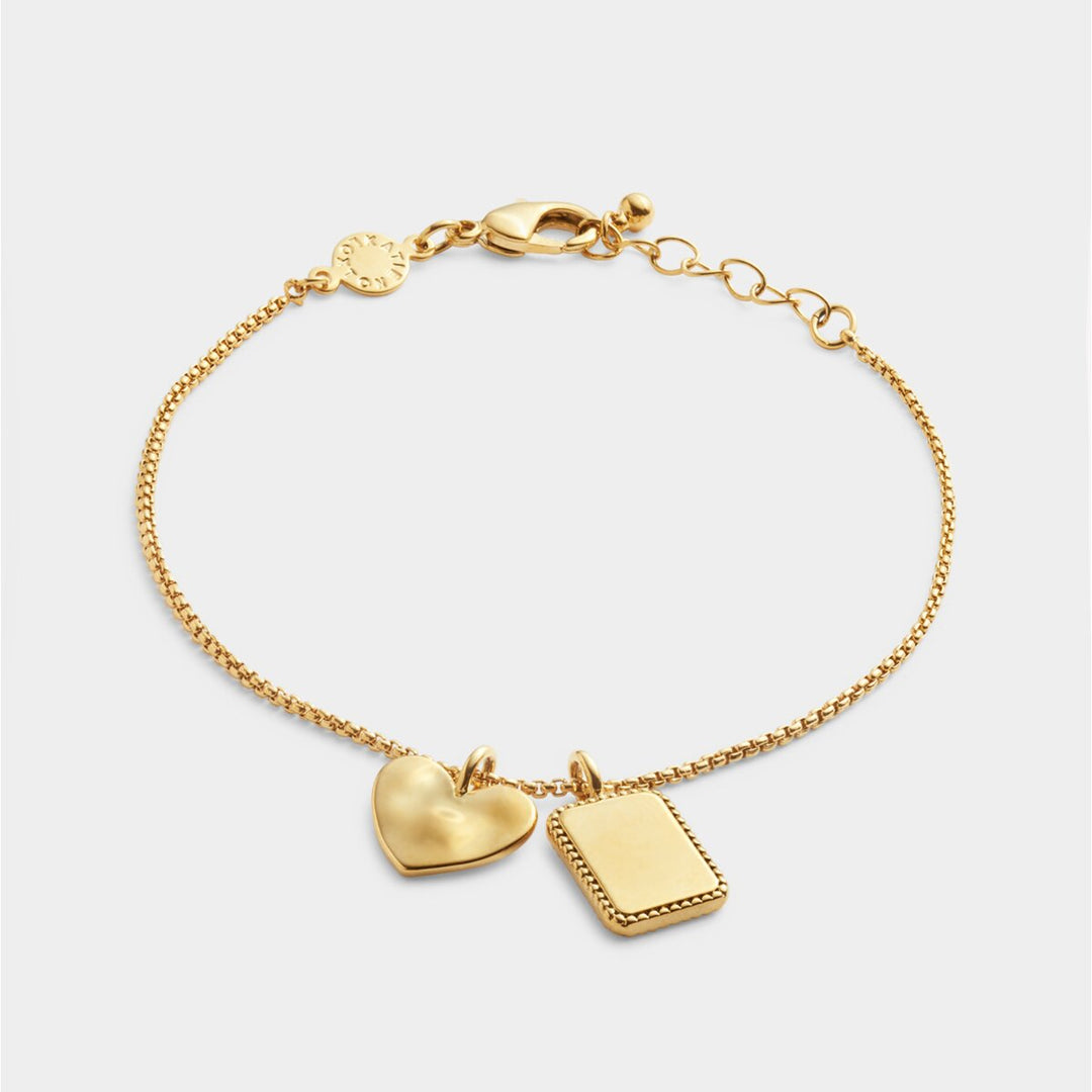 Katie Loxton 'Mum' Waterproof Gold Charm Bracelet | Item number KLJ6105