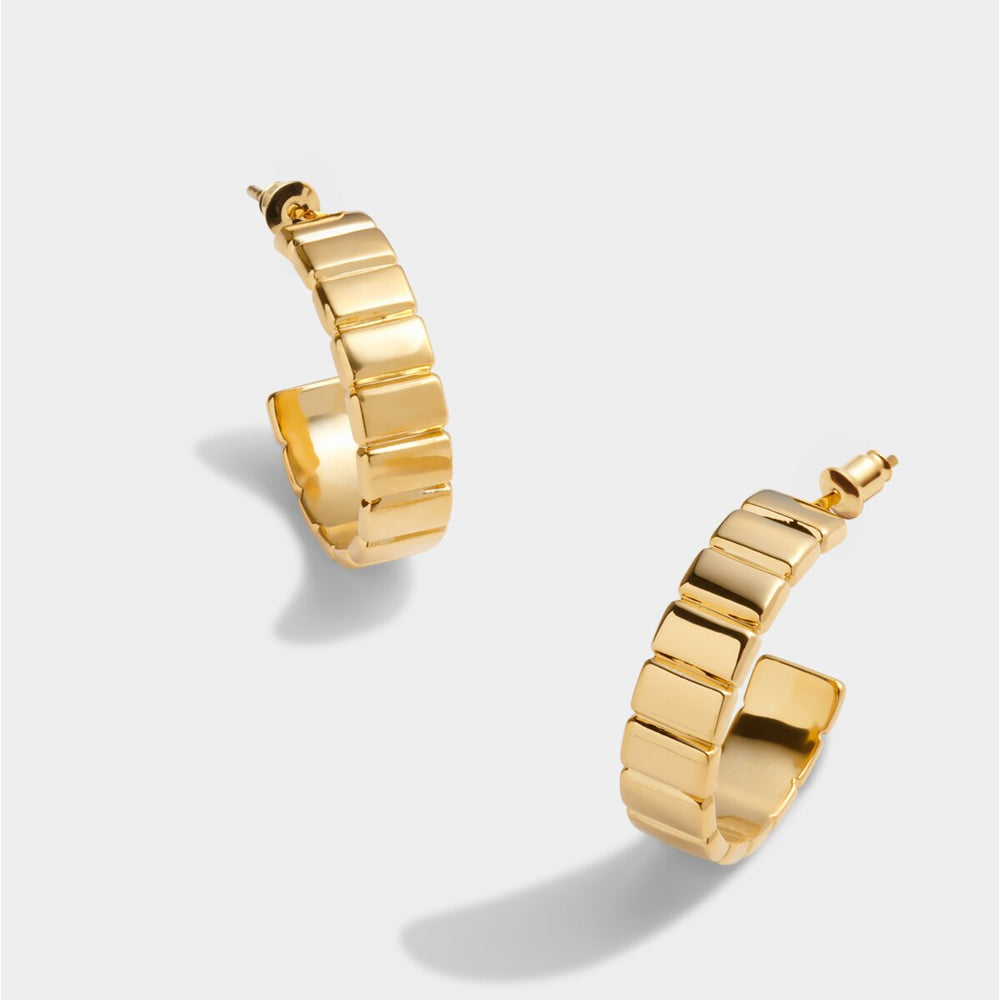 Katie Loxton 'Optimism' Waterproof Gold Amulet Hoop Earrings KLJ6130