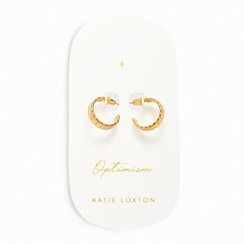Optimism Waterproof Amulet Hoop Earrings