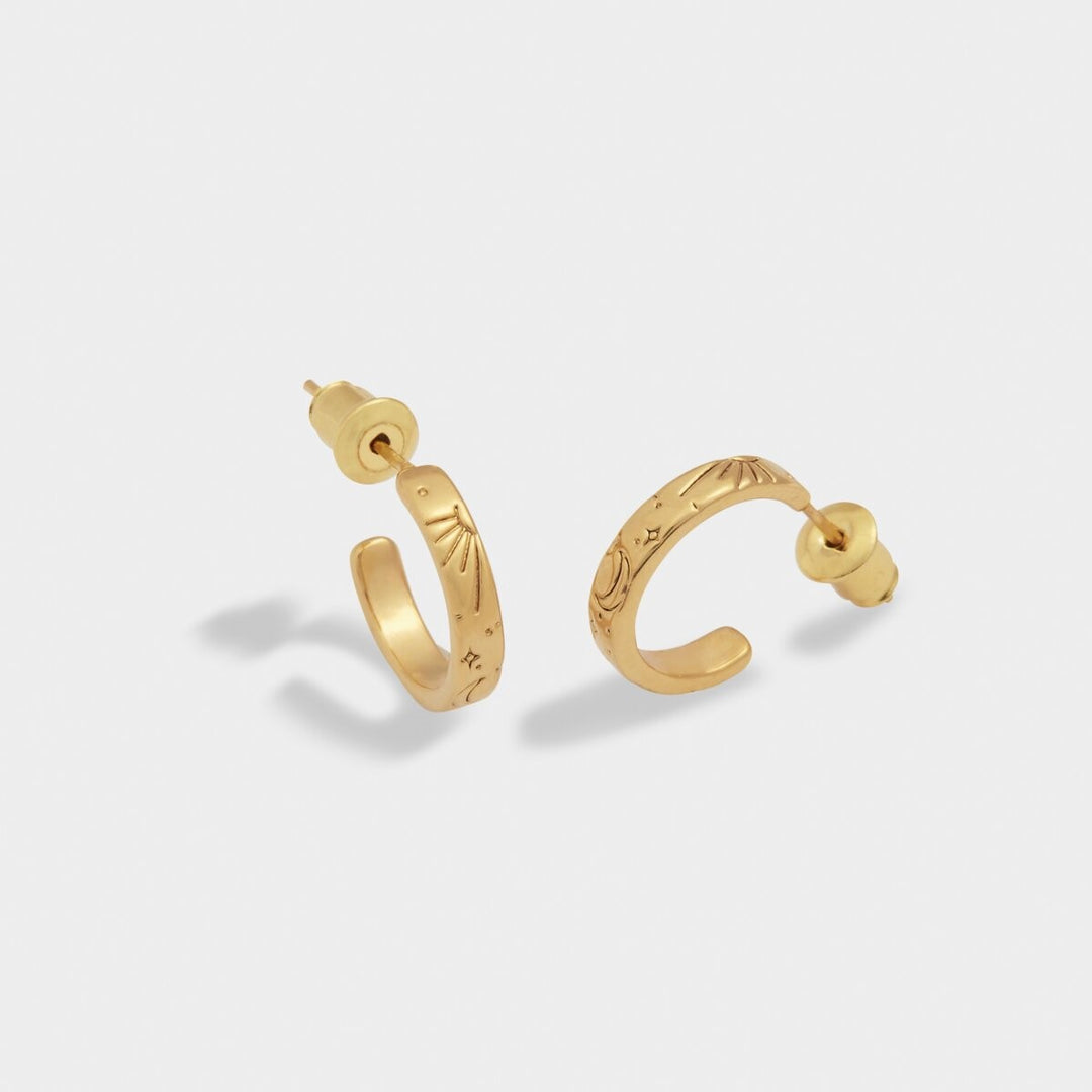 Katie Loxton Luna Waterproof Gold Hoop Earrings KLJ6251