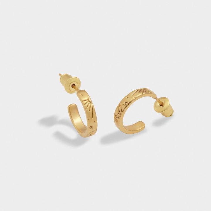 Katie Loxton Luna Waterproof Gold Hoop Earrings KLJ6251