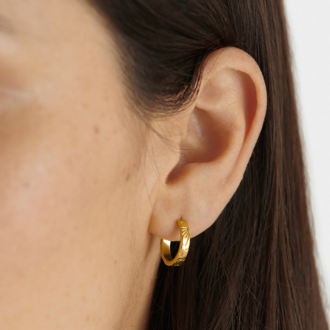 Katie Loxton Luna Waterproof Gold Hoop Earrings KLJ6251