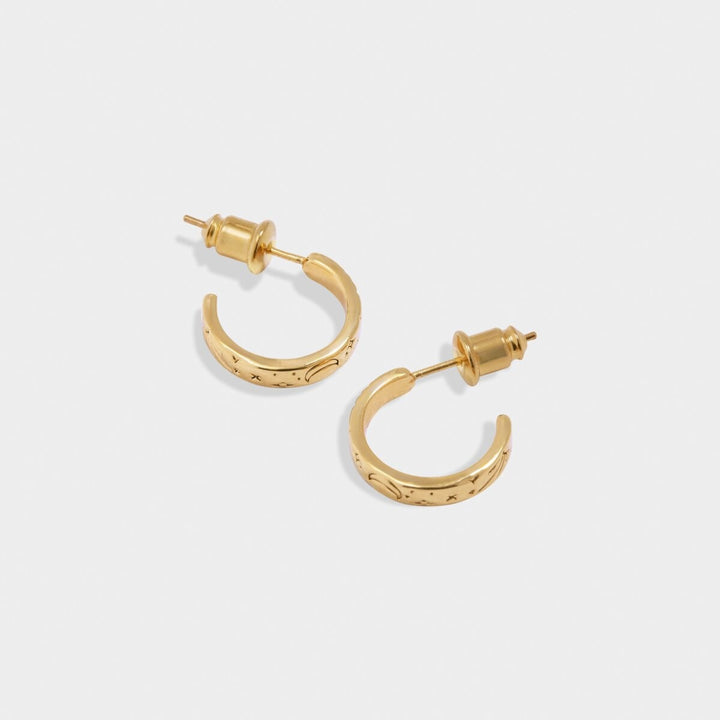 Katie Loxton Luna Waterproof Gold Hoop Earrings KLJ6251