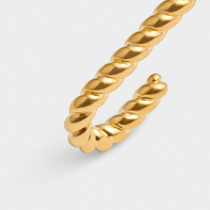 Katie Loxton Celine Waterproof Gold Rope Hoop Earrings KLJ6275