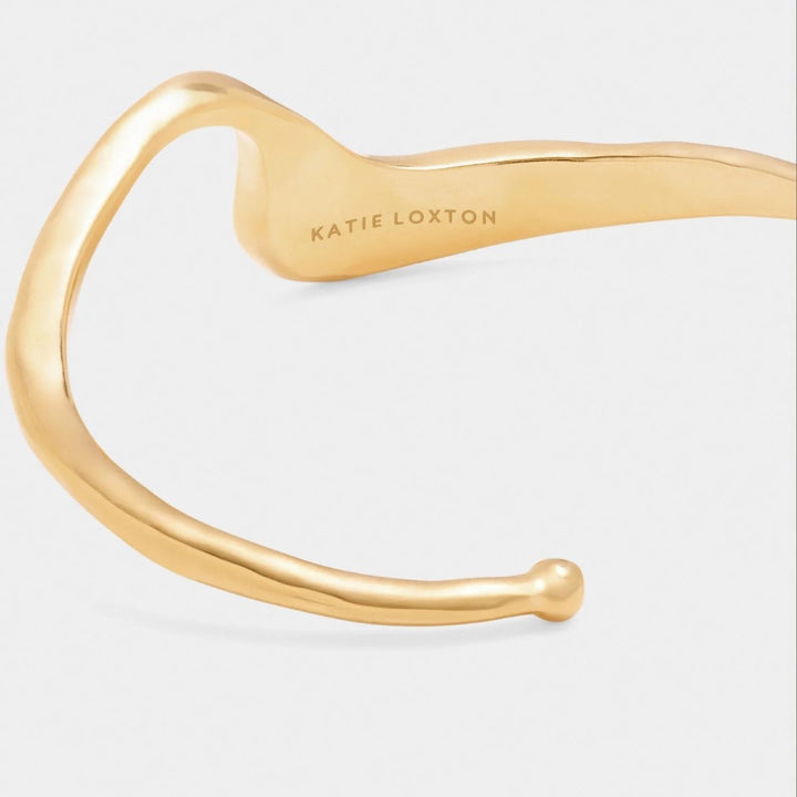 Katie Loxton Marina Waterproof Gold Wave Bangle KLJ6333
