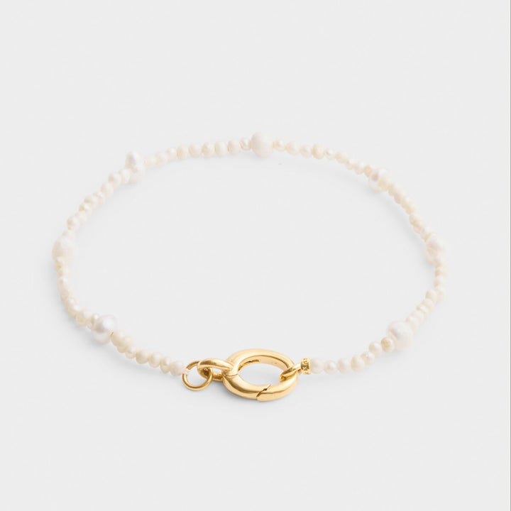 Katie Loxton Pearl Glow Waterproof Gold Bracelet | Item code KLJ6361