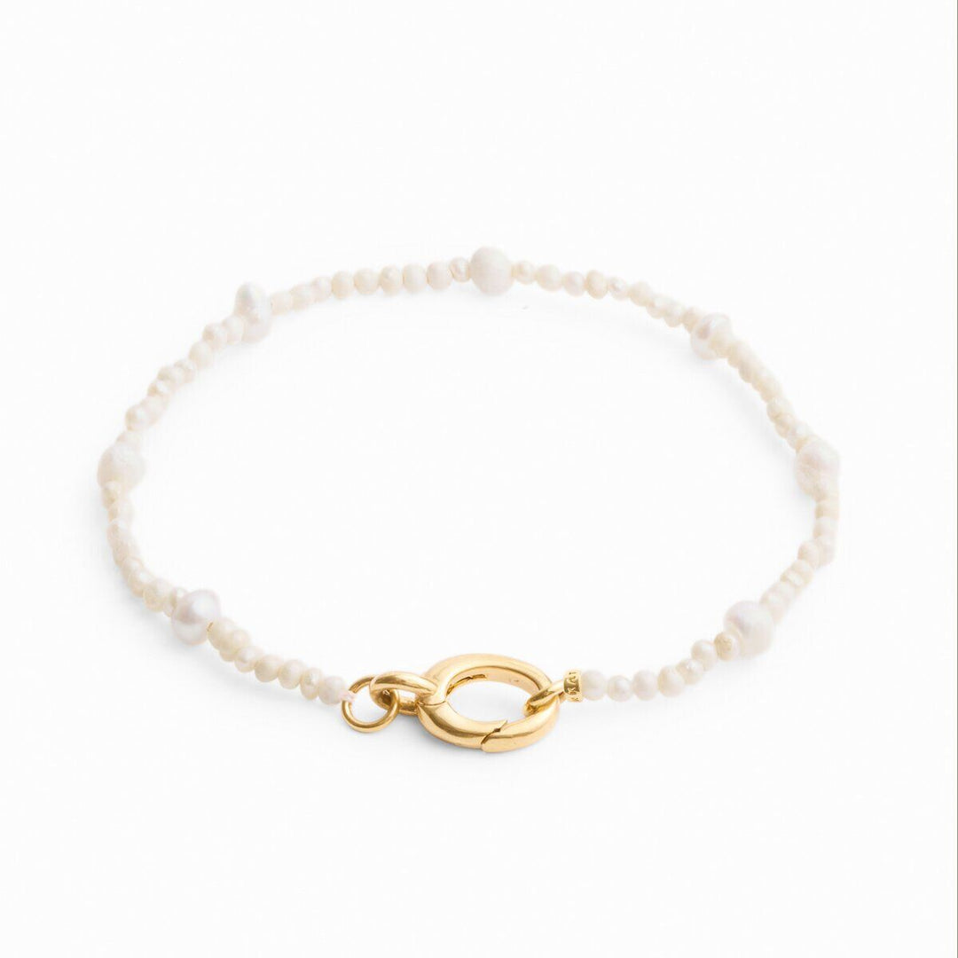 Katie Loxton Pearl Glow Waterproof Gold Bracelet | Item code KLJ6361