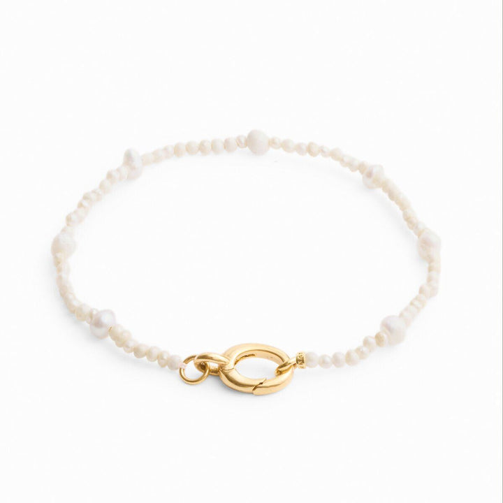 Katie Loxton Pearl Glow Waterproof Gold Bracelet | Item code KLJ6361