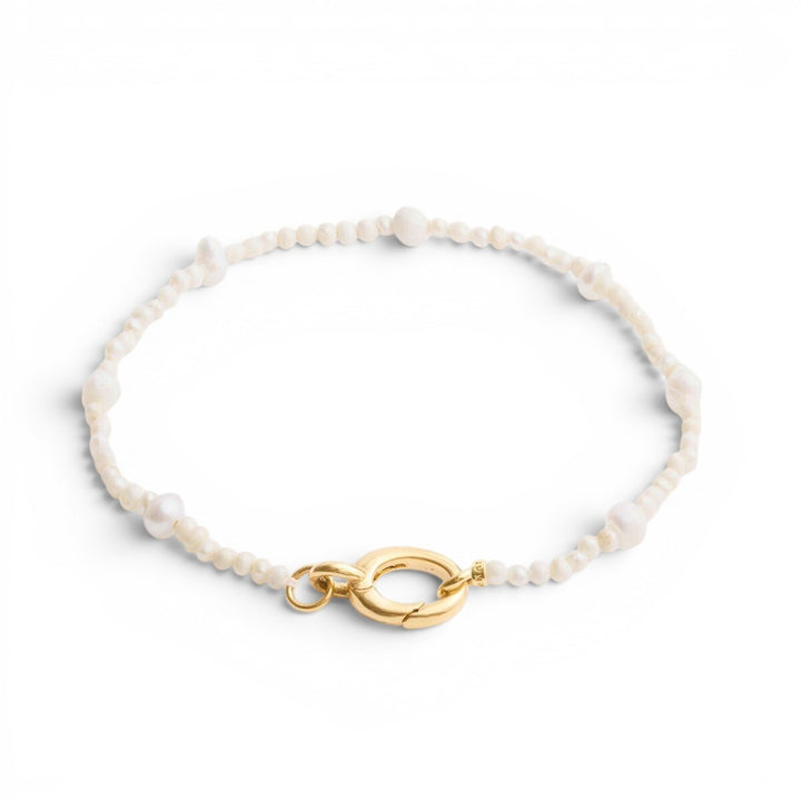 Katie Loxton Pearl Glow Waterproof Gold Bracelet | Item code KLJ6361
