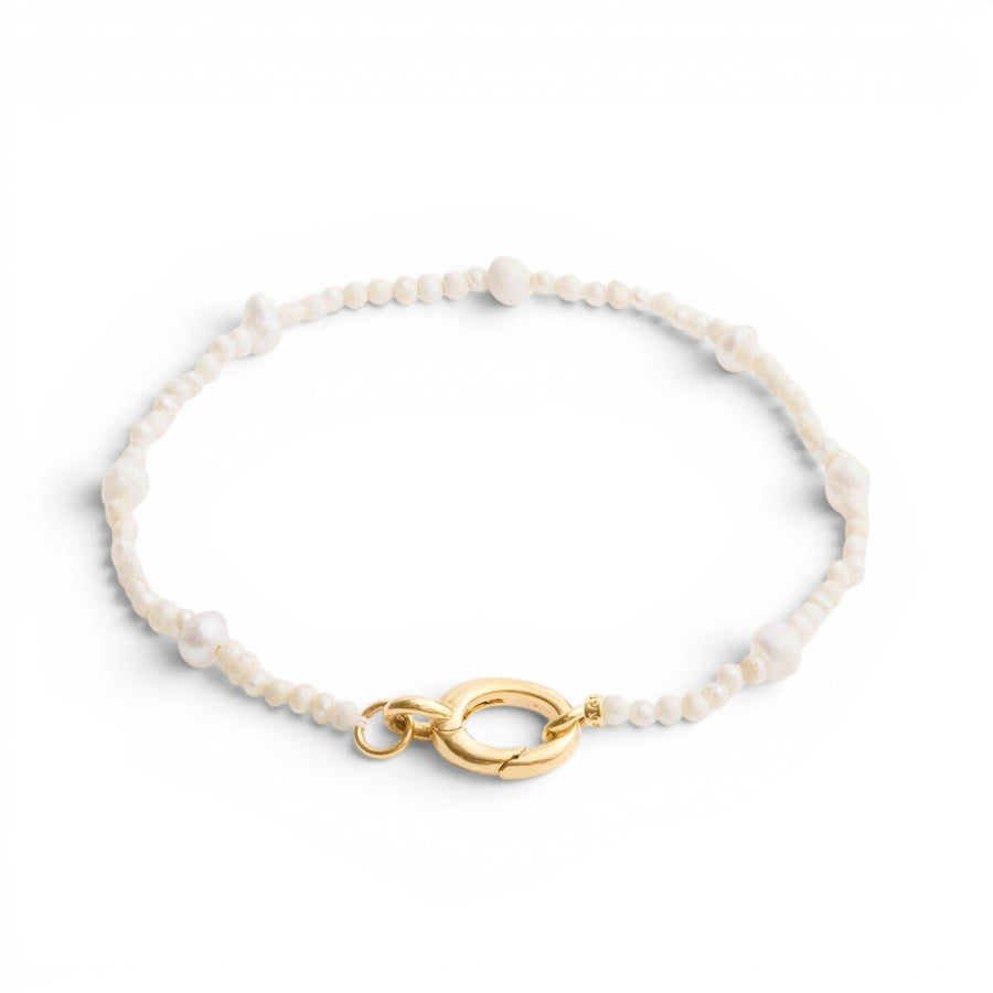 Katie Loxton Pearl Glow Waterproof Gold Bracelet | Item code KLJ6361