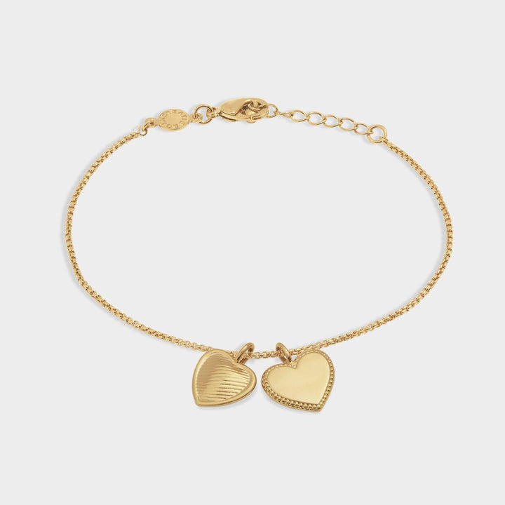 Katie Loxton Mother's Day Waterproof Gold Charm Bracelet. Item code KLJ6368.