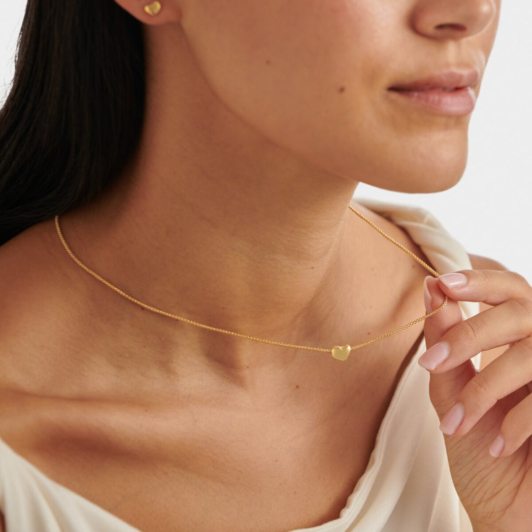 Katie Loxton Heart Of Gold Waterproof Charm Necklace | Item code KLJ6369